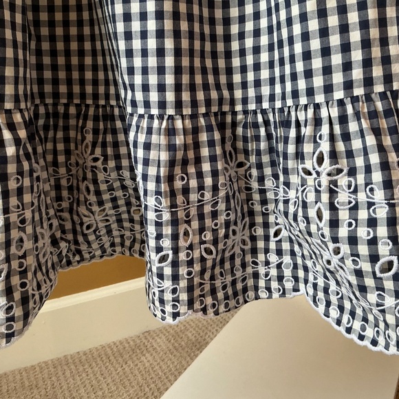 Tory Burch Navy & White Smocked Dress - Picture 5 of 5